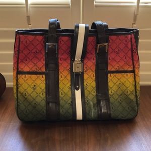 L.A.M.B. Rasta Ombre Grantham Large Tote Bag